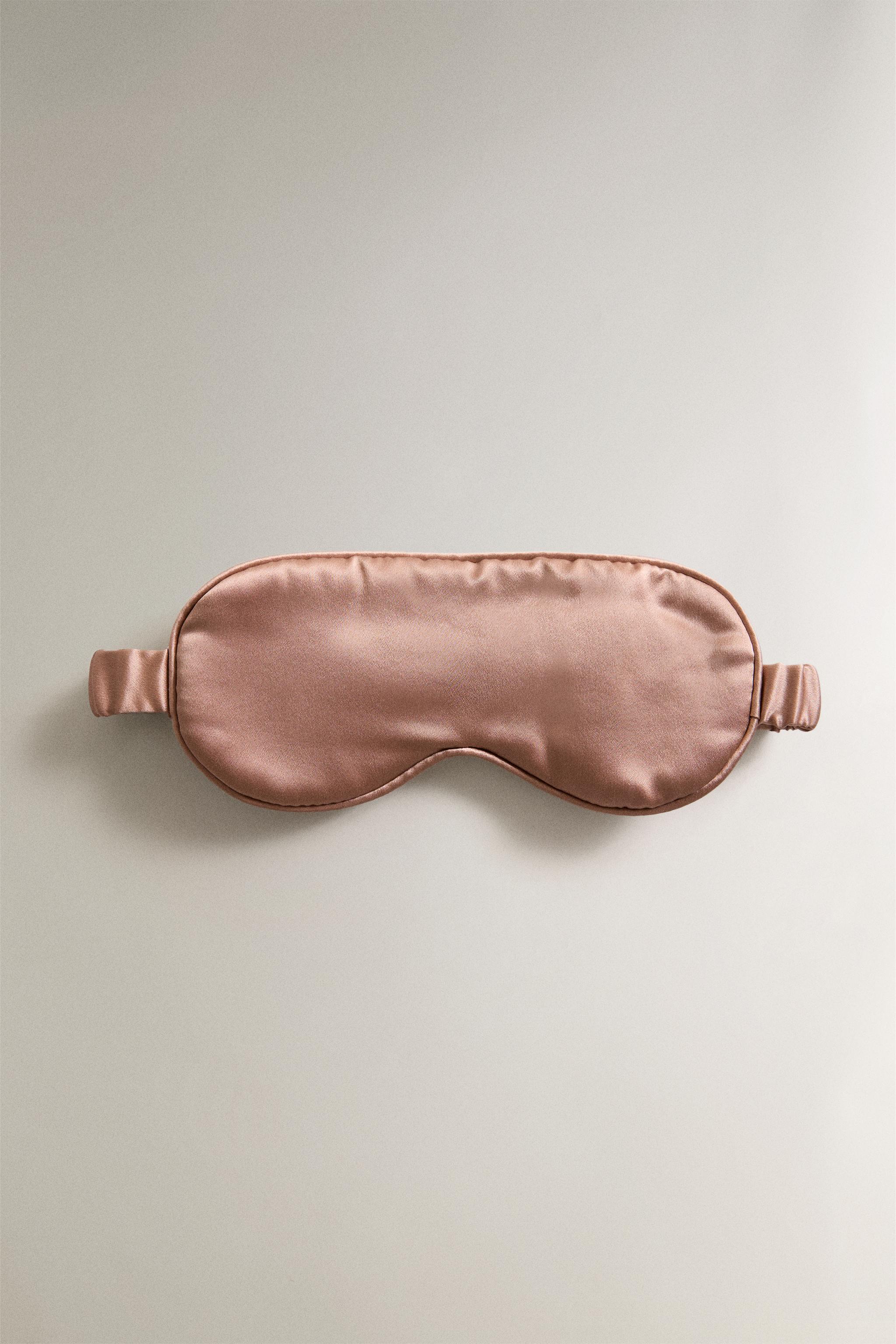 MULBERRY SILK EYE MASK — Dark pink