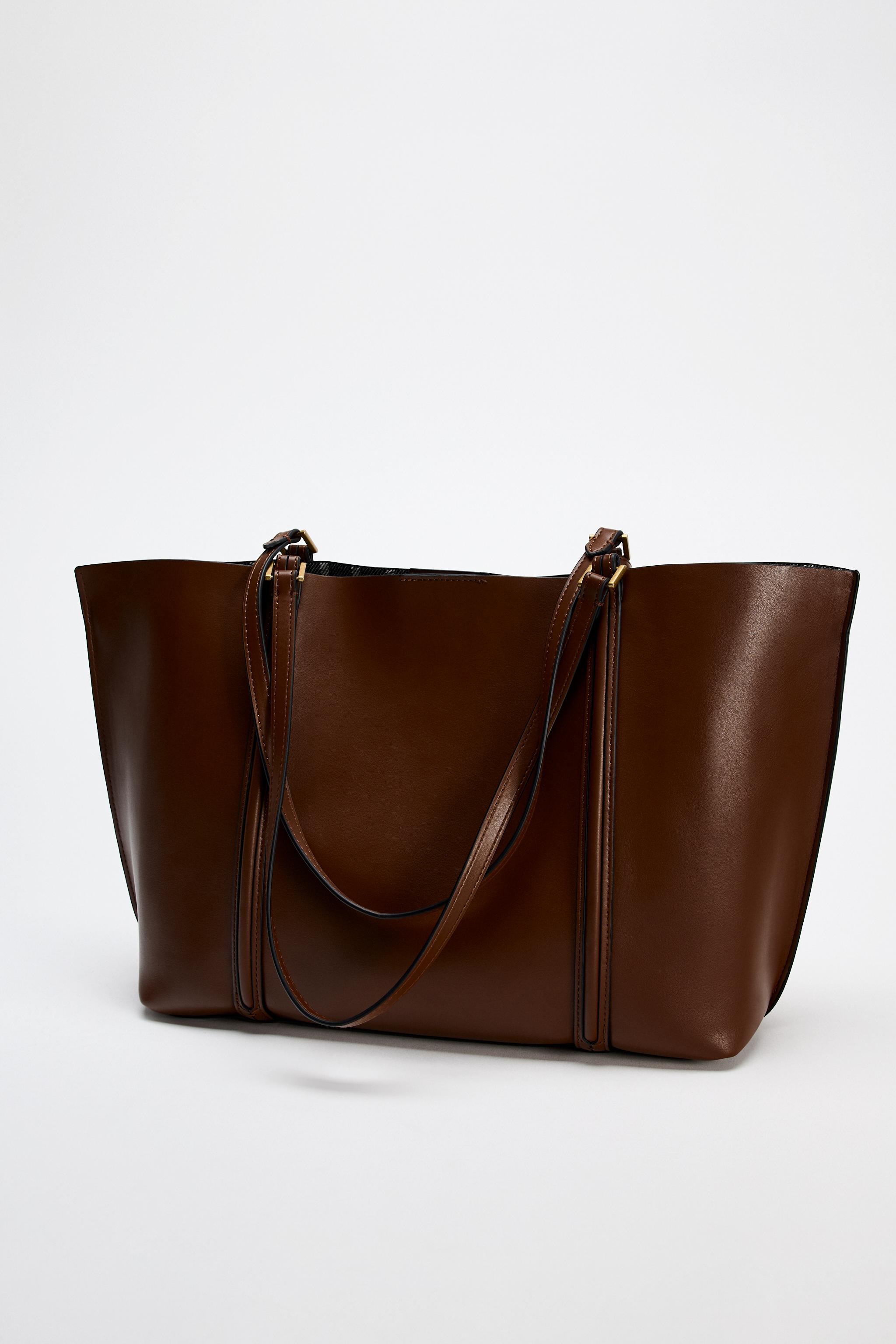 SHOPPER BAG - Brown | ZARA Australia