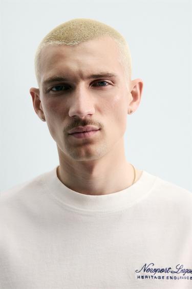 ΜΠΛΟΥΖΑ ΜΕ ΝΑΥΤΙΚΗ ΣΤΑΜΠΑ - Λευκό του Zara