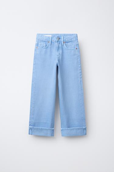 STRAIGHT TROUSERS - Bluish by Zara