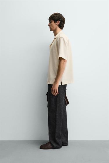 CHEMISE STRUCTURÉE TEXTURÉE - Écru de Zara - Image 3