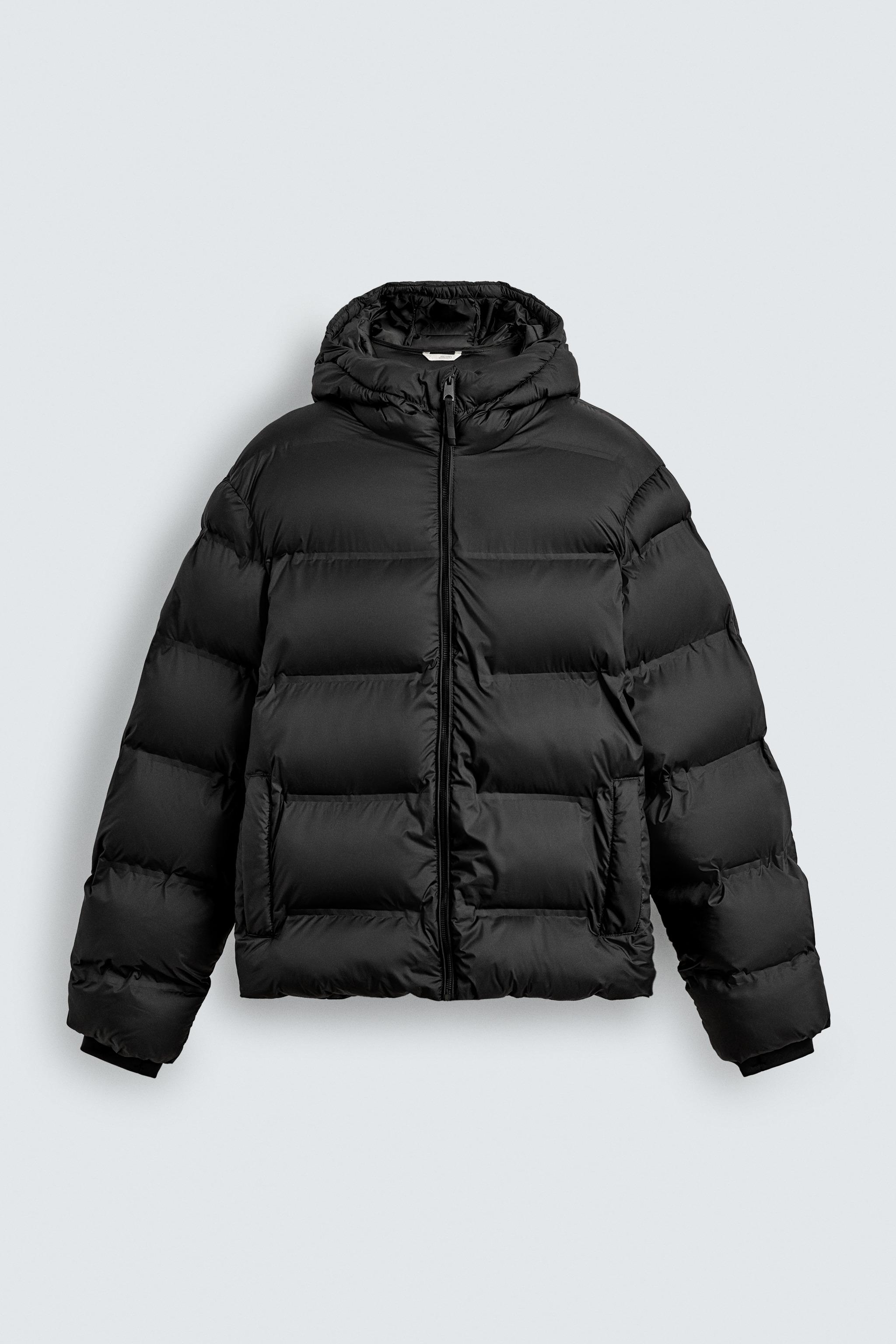 WATER REPELLENT HOODED PUFFER JACKET