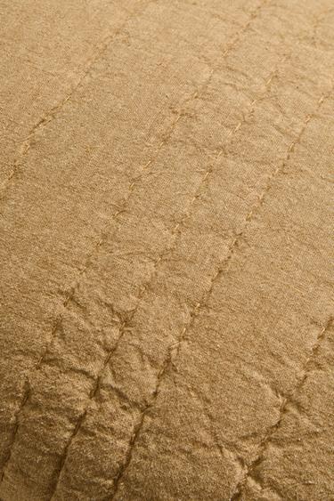 HOUSSE DE COUSSIN SURPIQÛRE - Moutarde de Zara - Image 2