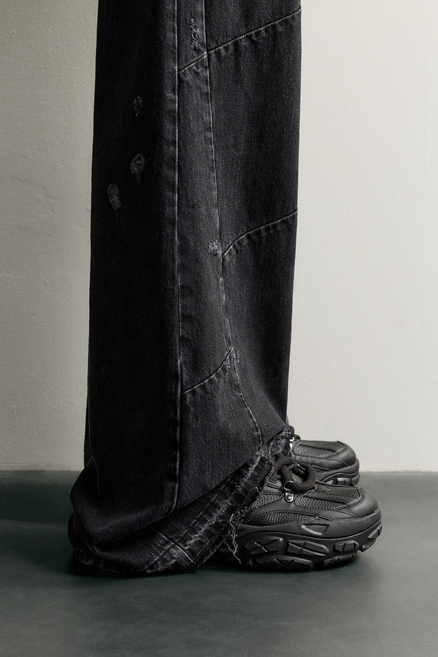 Мужские кроссовки Zara Chunky Sole, цвет: Чёрный — фото 2