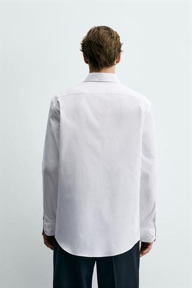 CHEMISE REGULAR FIT COTON - Blanc de Zara - Image 2