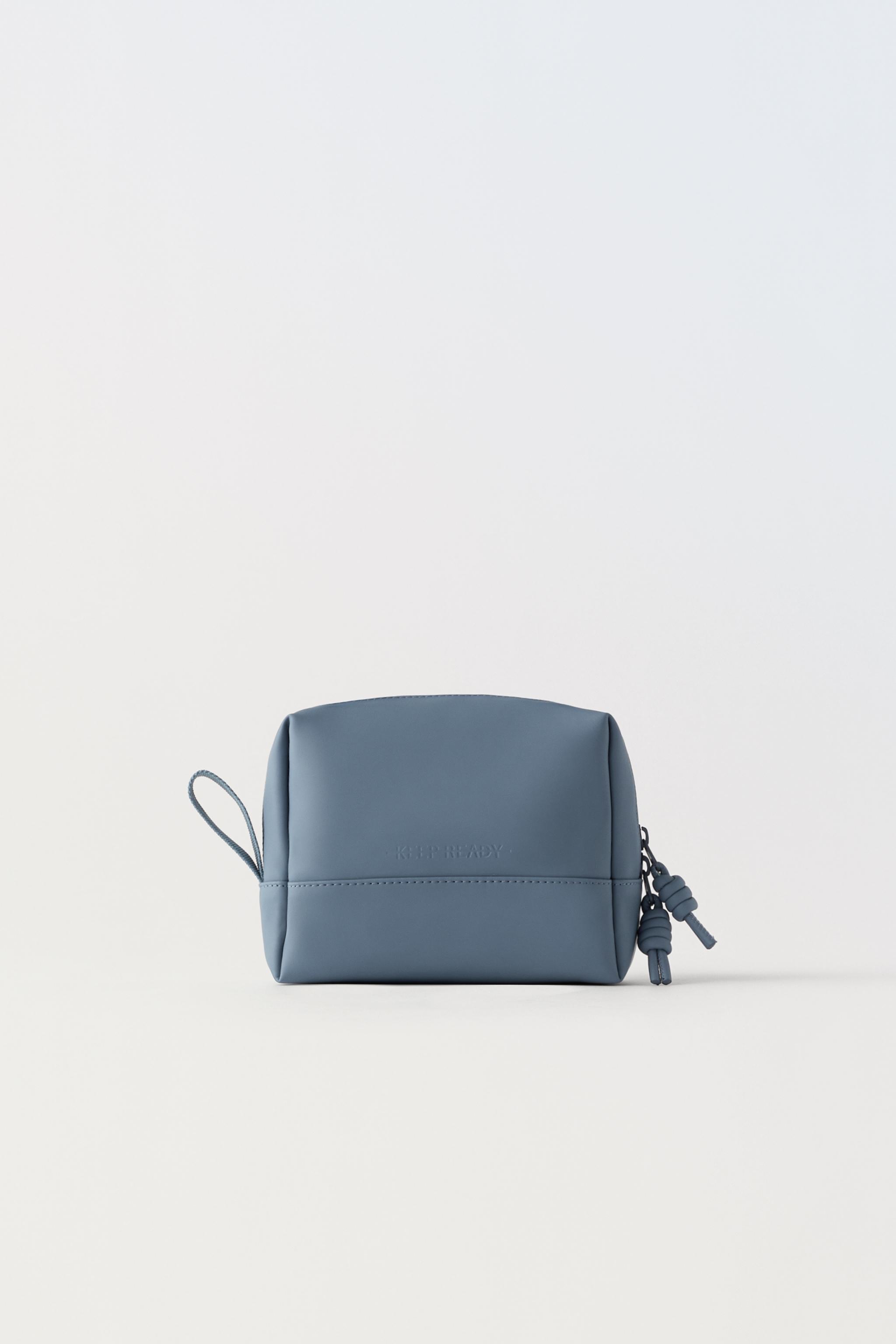 RUBBERIZED POUCH BAG - Blue | ZARA United States