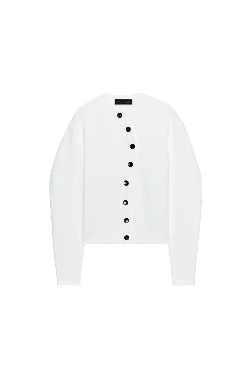 ASYMMETRIC CLOSURE CARDIGAN - image 3