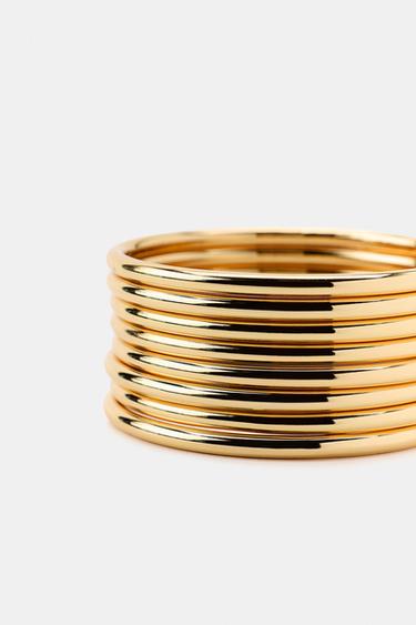 PACK OF METAL BRACELETS - Golden by Zara - Image 4