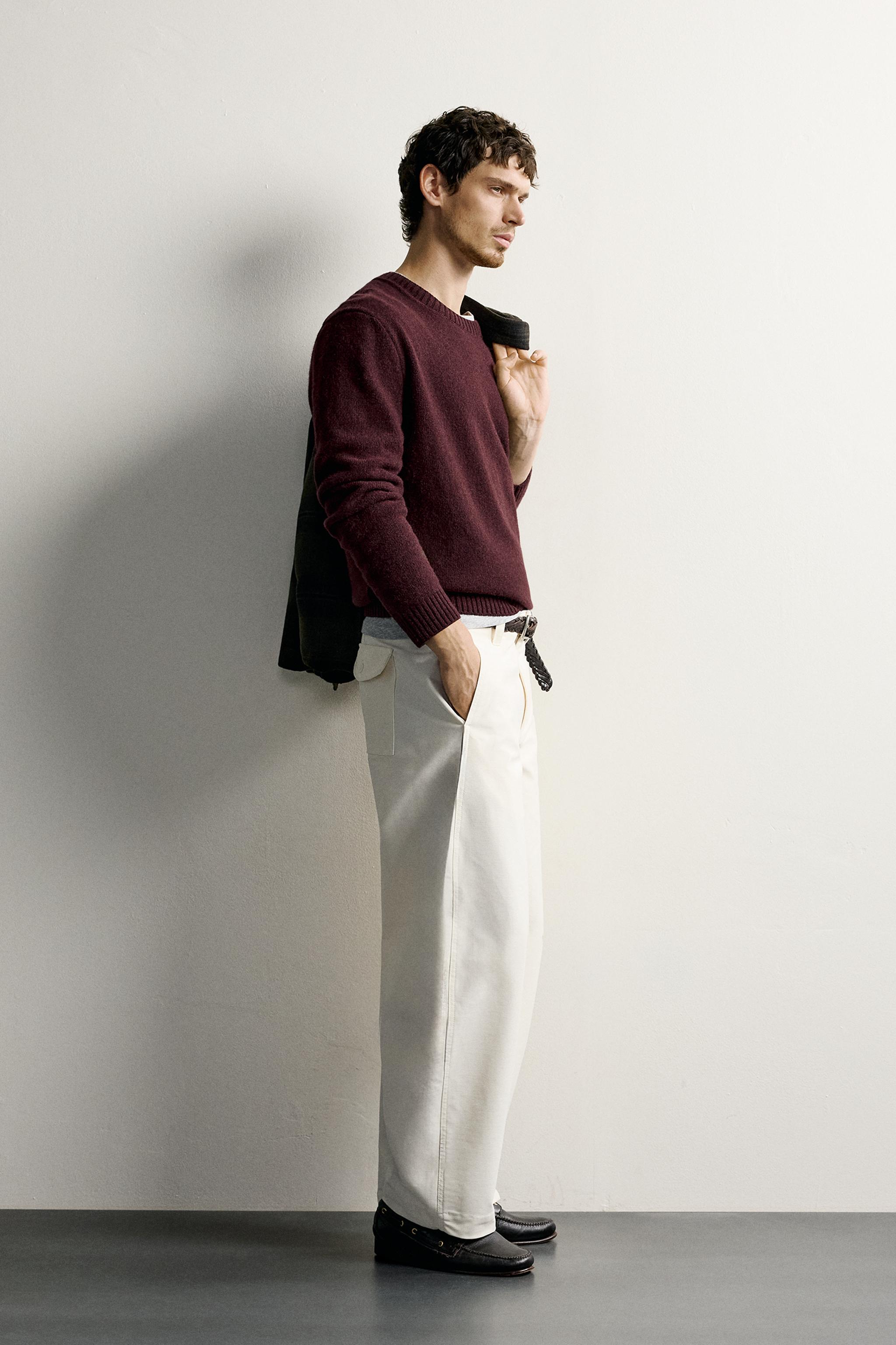 REGULAR FIT WOOL BLEND SWEATER