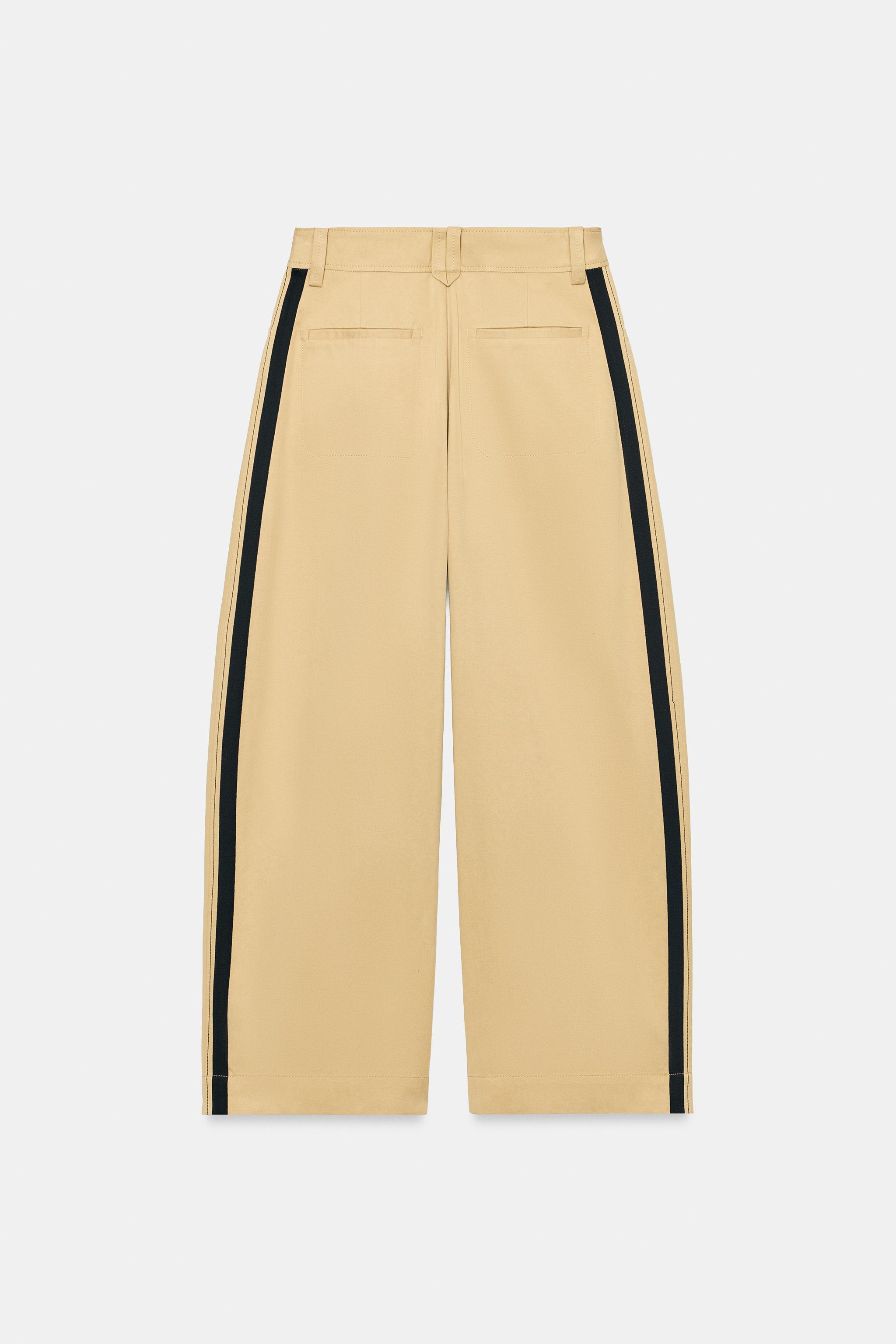 ZW COLLECTION BAGGY PANTS WITH SIDE STRIPE
