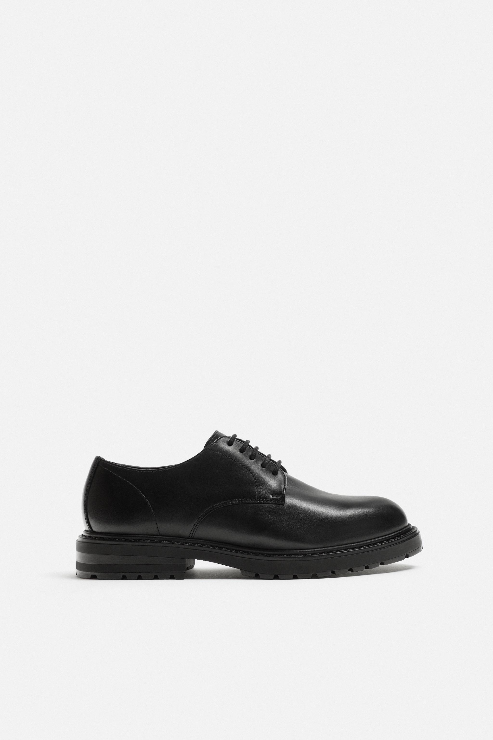 Zara Espa Zapatos Vestir Hombre Zara ZAPATO PIEL VESTIR Negro ZARA