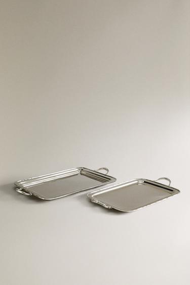 SILVER TRAY - Steel by Zara - Image 1
