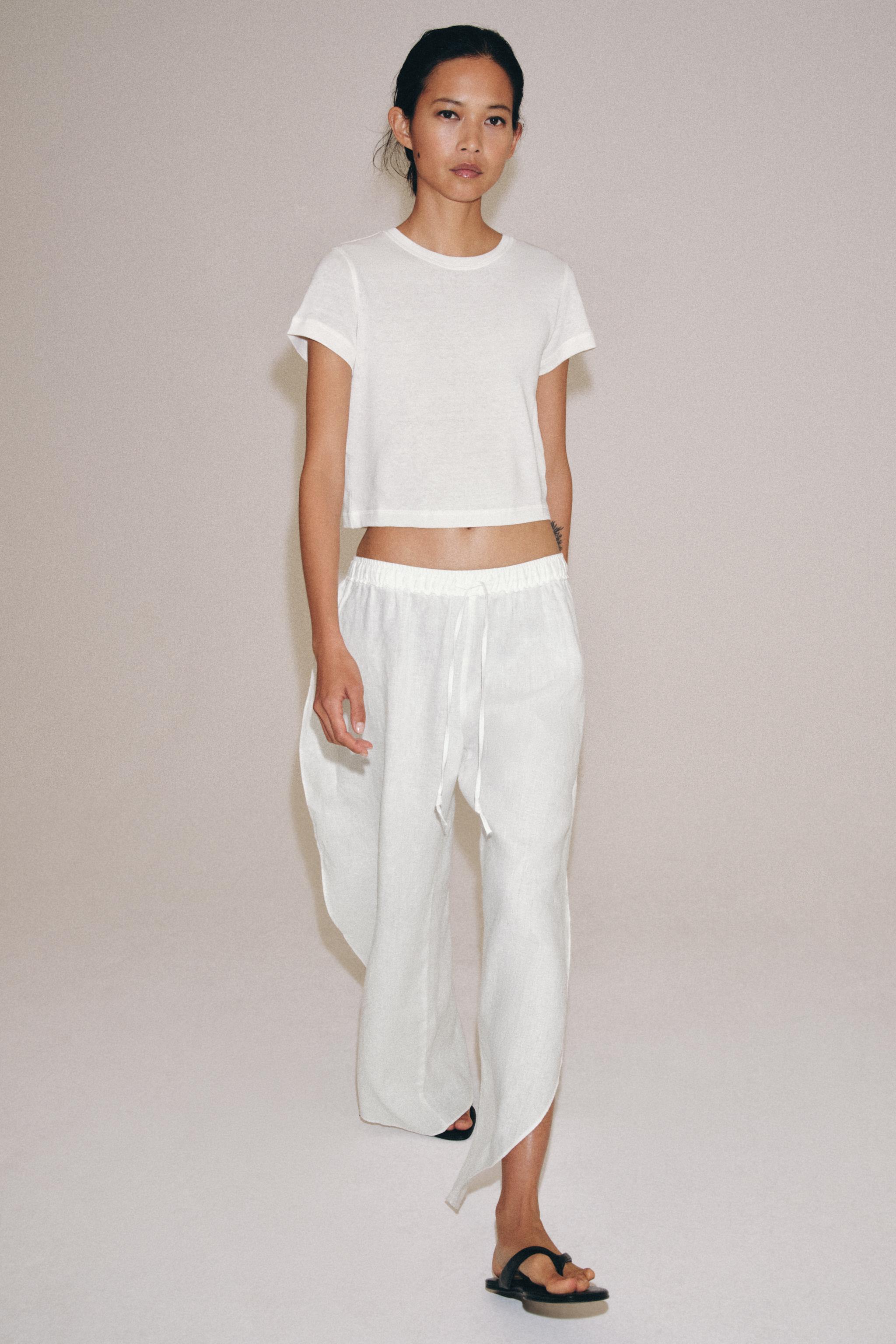 半袖ラスティックTシャツ - ホワイト | ZARA Japan / 日本