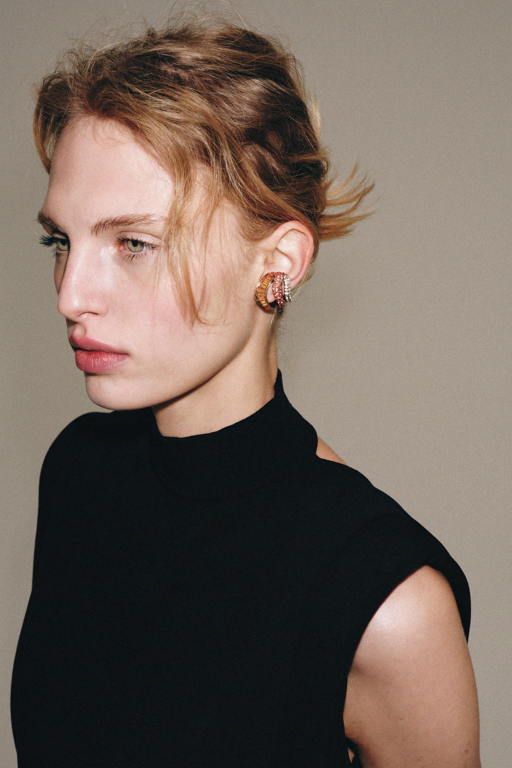PACK OF 3 SPARKLY EAR CUFFS — Golden