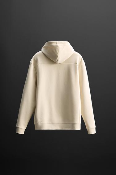 TECHNICAL ZIP-UP HOODIE - Ecru by Zara - Image 5