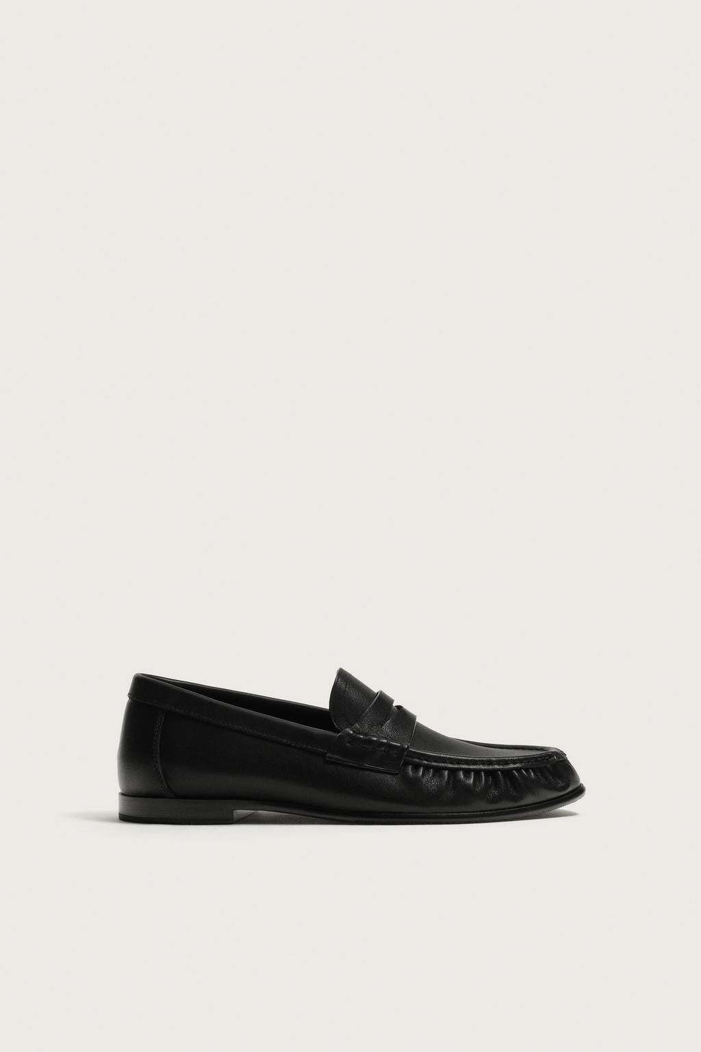 Leather Penny Loafers — Men's