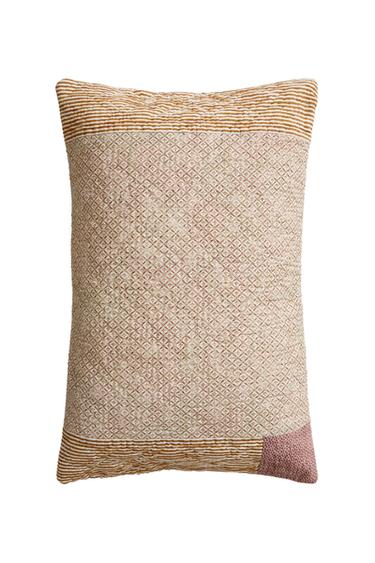 CONTRAST PRINT CUSHION COVER | KATHARINE POLE - Light beige by Zara
