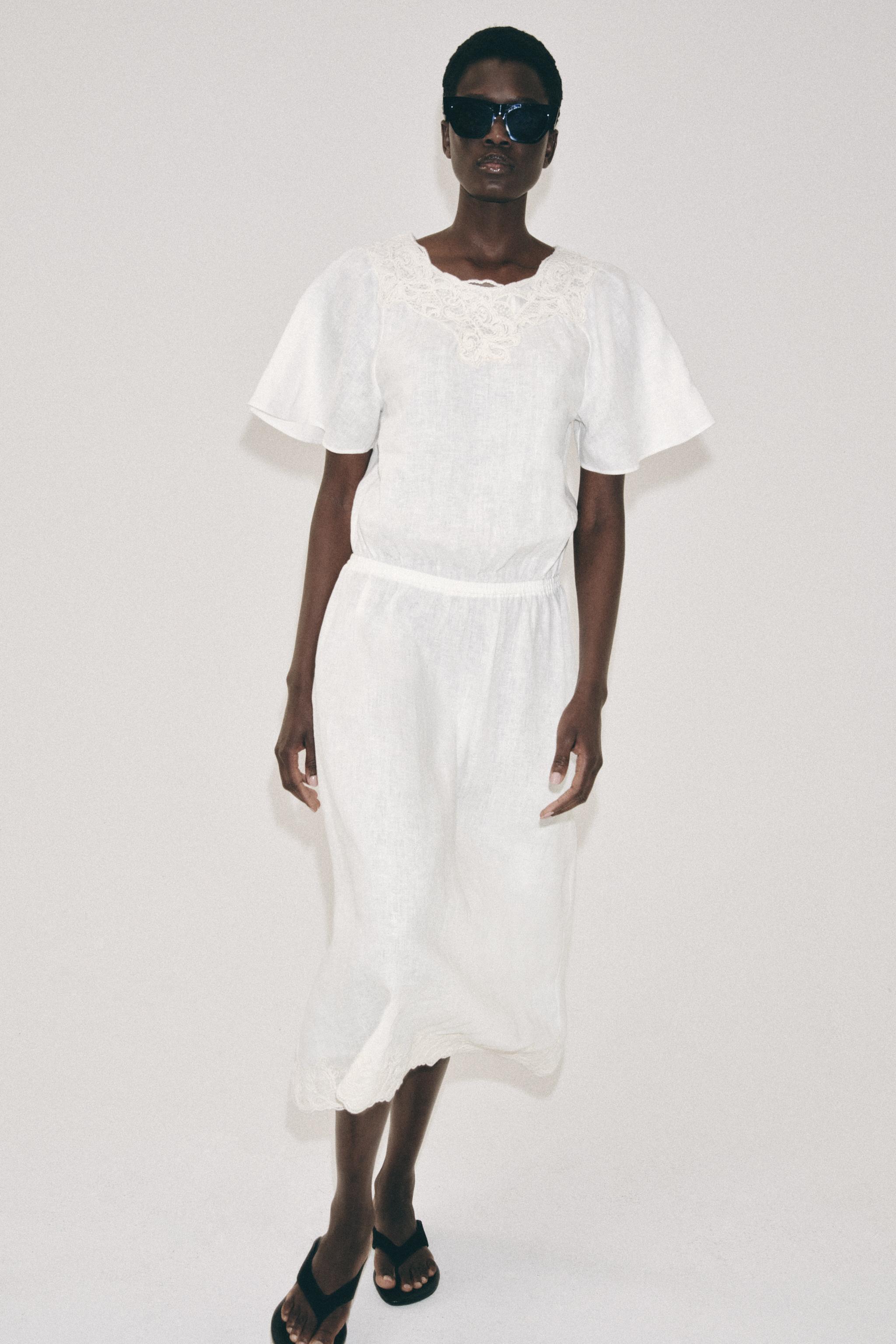 ROBE EN LIN CROCHET ZW COLLECTION