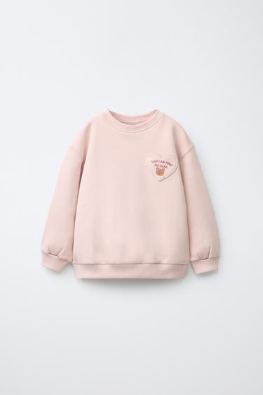SUDADERA BOLSILLO CORAZÓN - Rosa de Zara