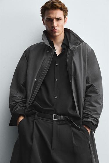 LIGHTWEIGHT TECHNICAL PARKA - Anthracite Grey by Zara - Image 5
