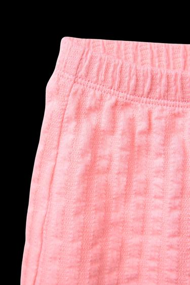 BERMUDA-GARNITUR MIT STRUKTURMUSTER - Rosa von Zara