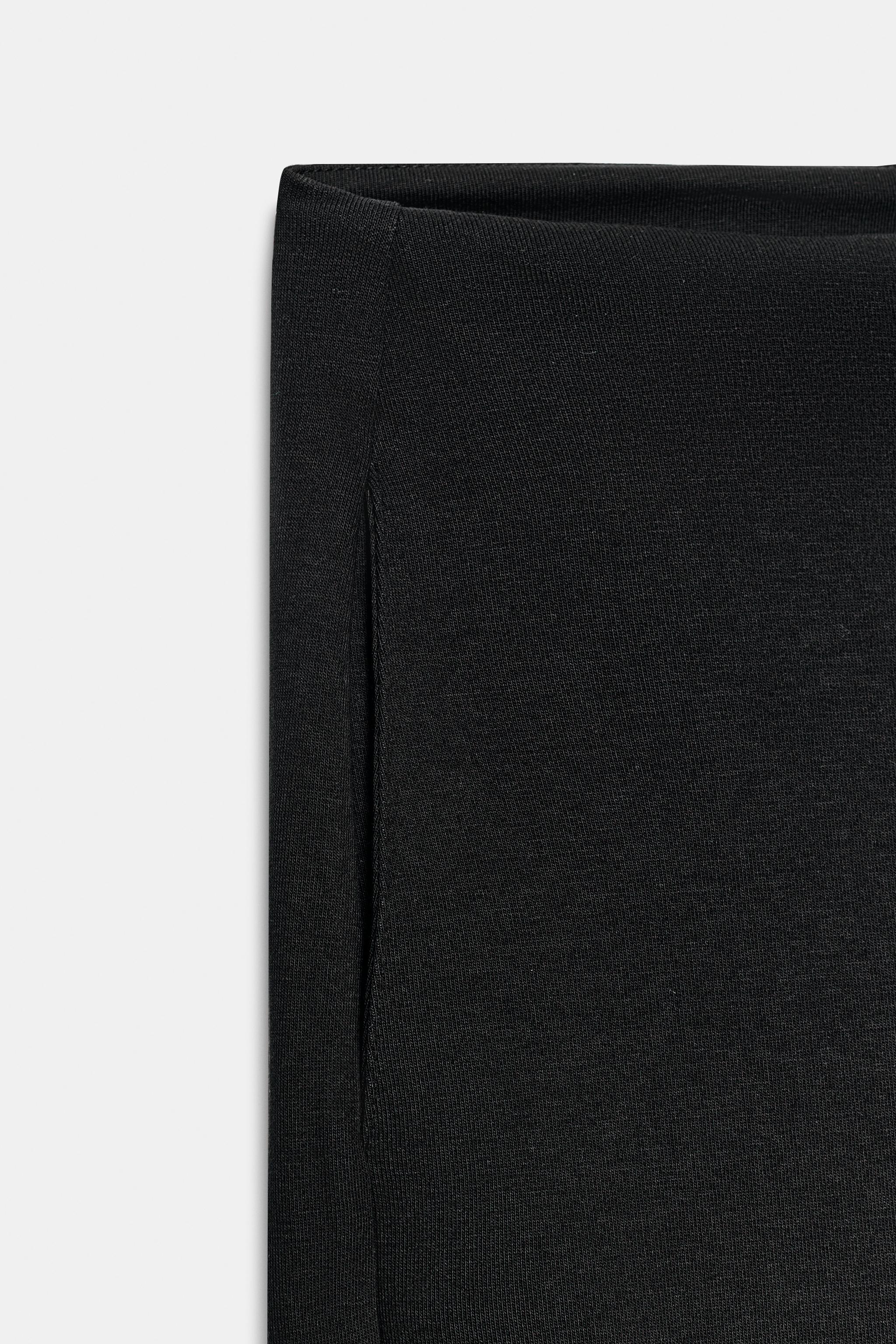 CROPPED WIDE-LEG TROUSERS