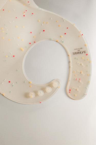 CHILDREN'S SILICONE CONFETTI BIB - Multicoloured by Zara - Image 2