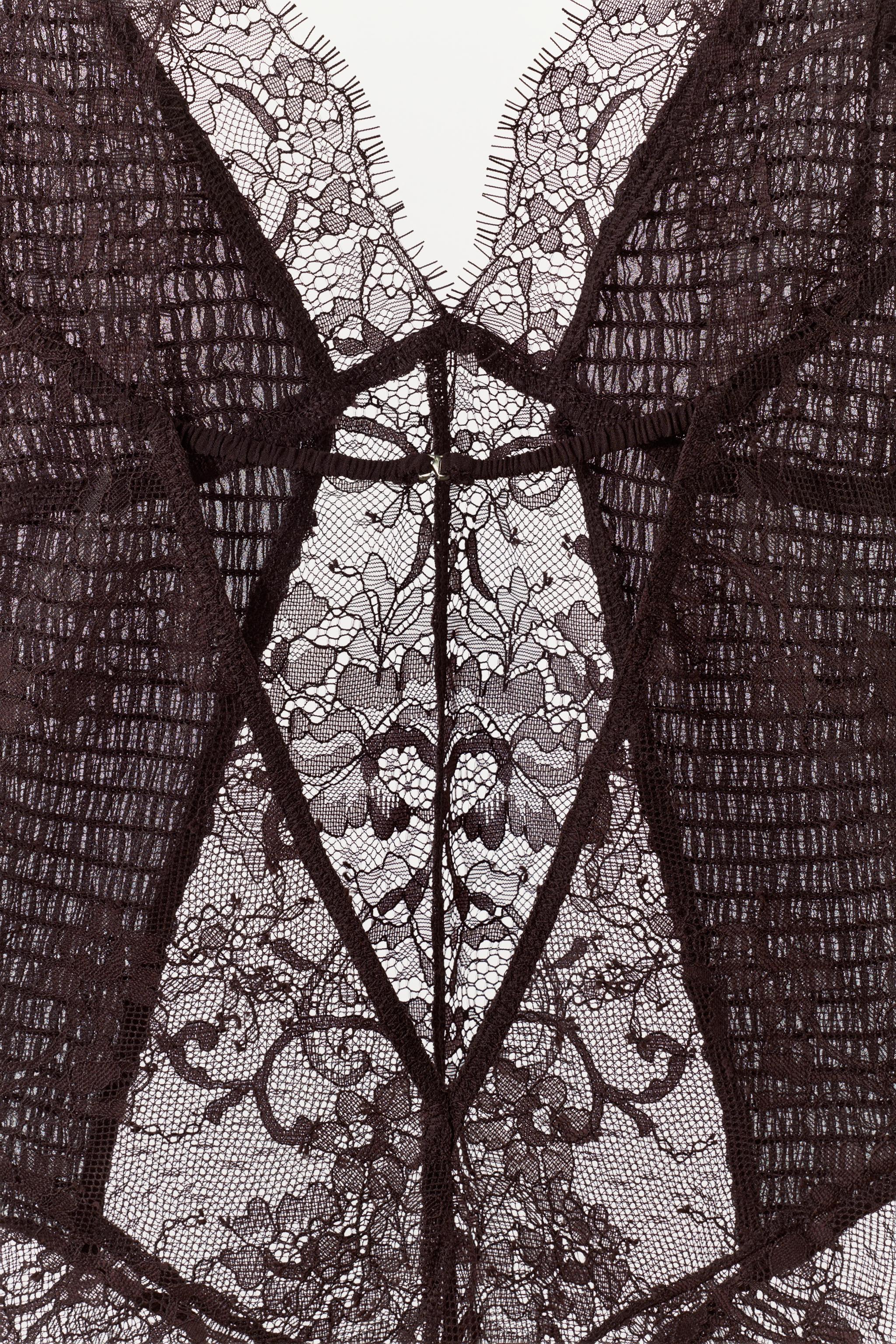 COMBINATION LACE BODYSUIT