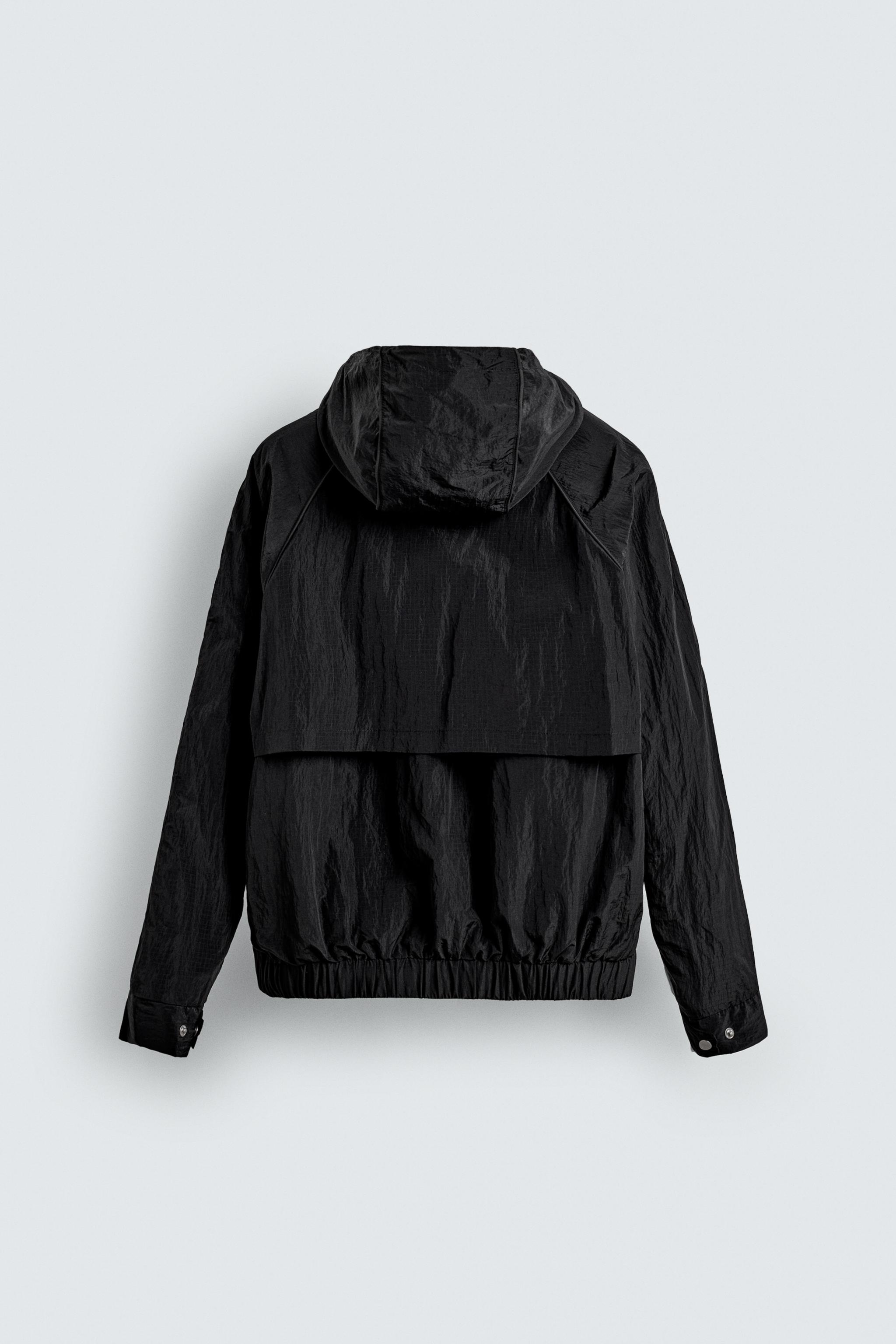 撥水加工軽量テクニカルジャケット - ブラック | ZARA Japan / 日本