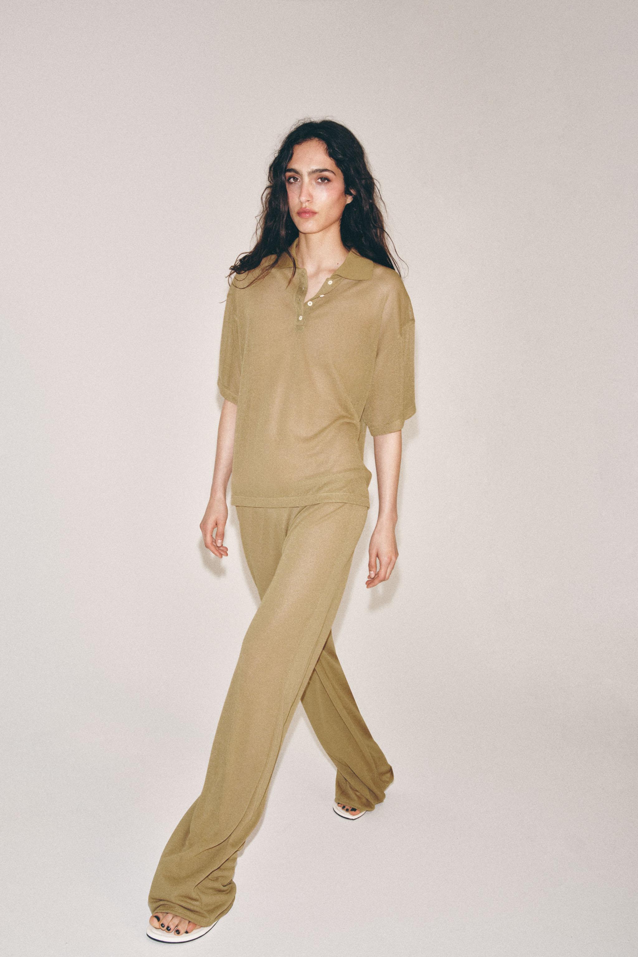 RUSTIC POLO SHIRT — Olive green