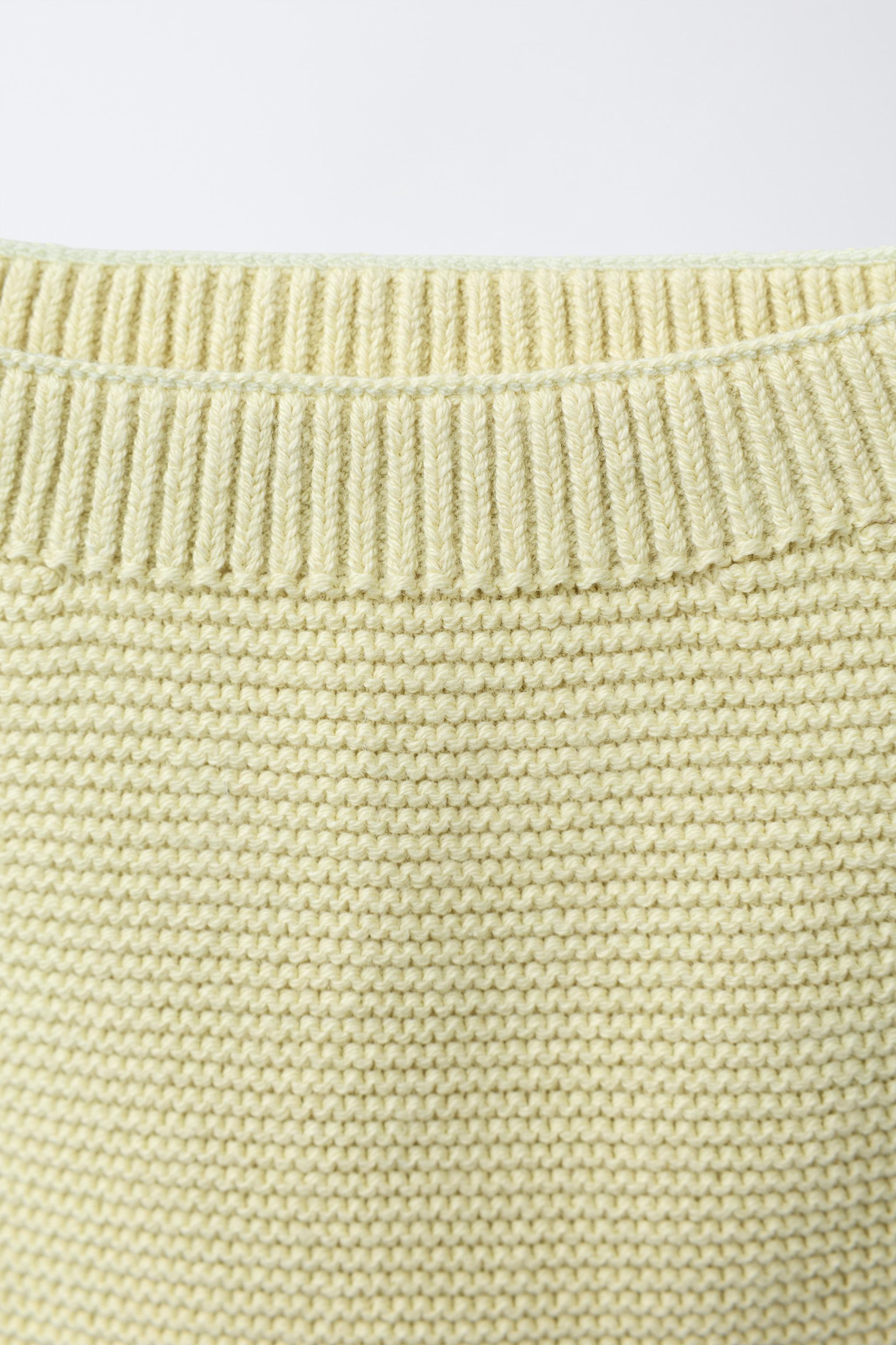 Детские брюки Zara EMBROIDERED LACE KNIT PANTS — фото 3