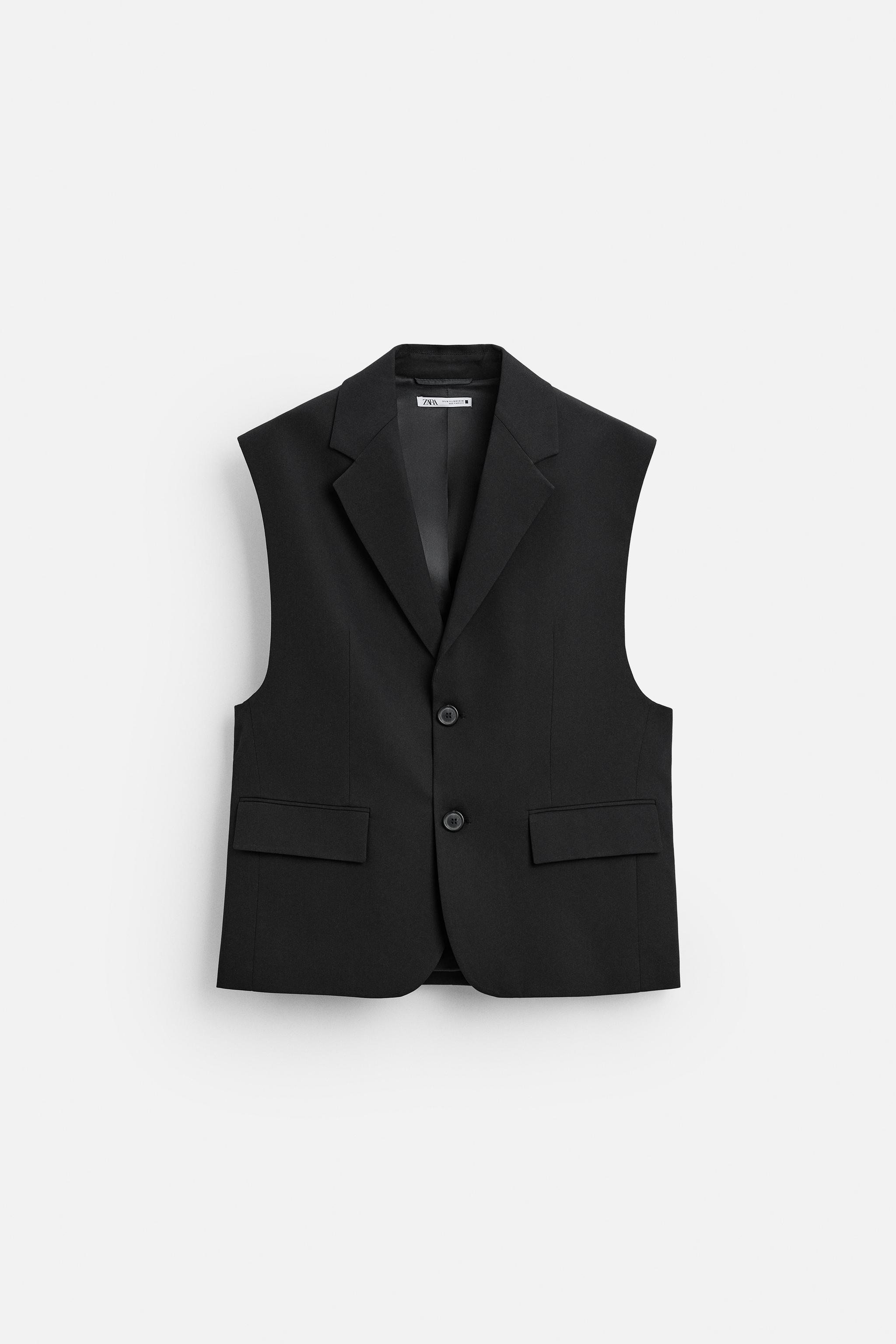 Blazer vest zara best sale