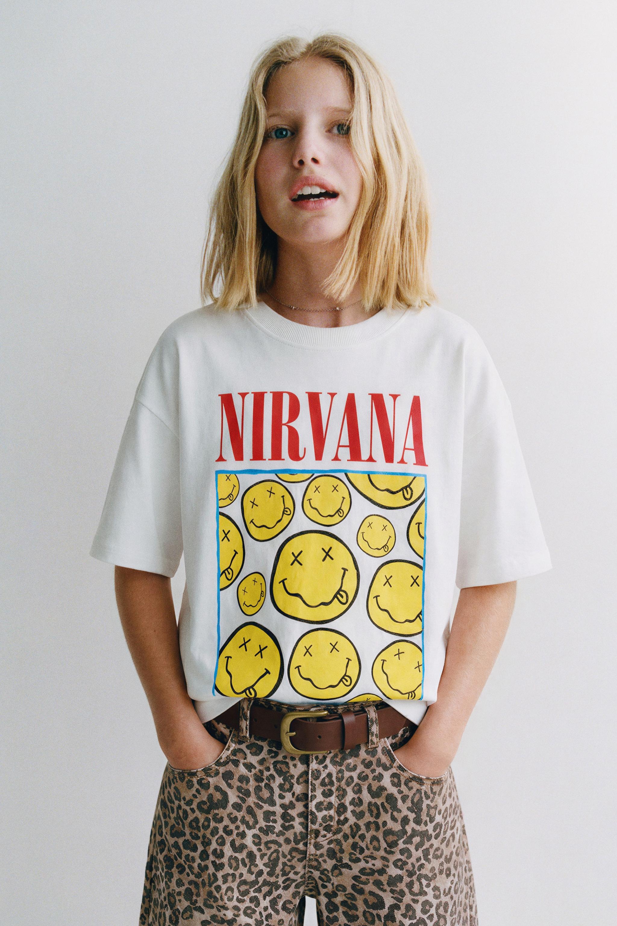 T-SHIRT IMPRIMÉ NIRVANA