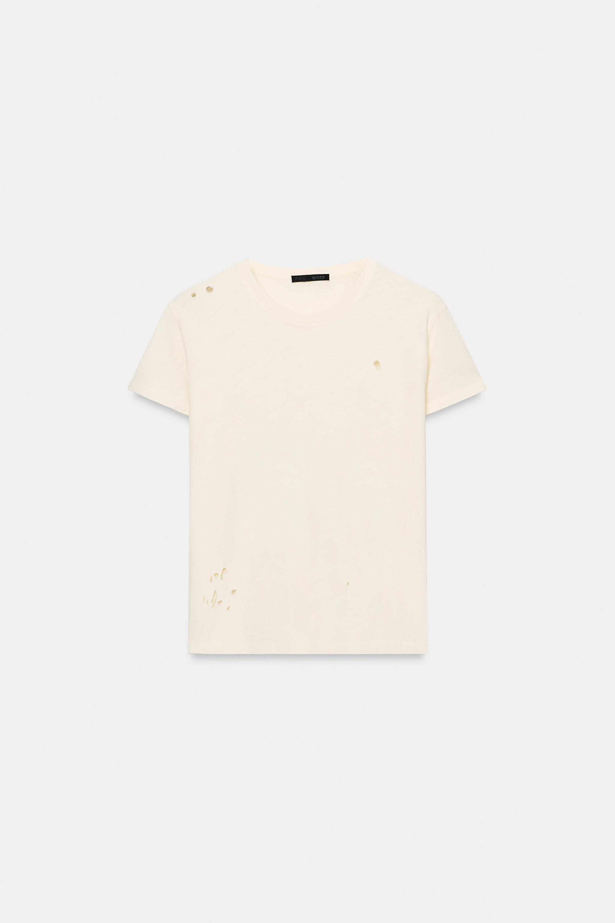 RIPPED SHORT SLEEVE T-SHIRT
