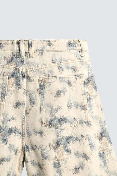 RELAXED FIT ABSTRACT PRINT BERMUDA SHORTS - Printed by Zara - Image 8