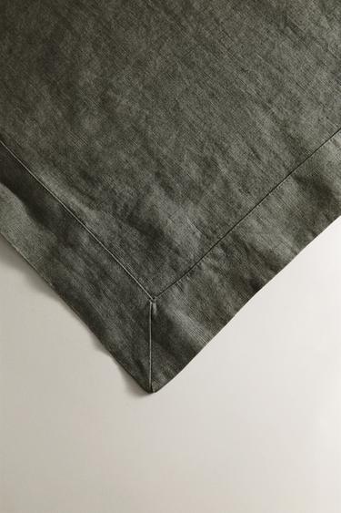 NAPPE LIN LAVÉ - Gris de Zara - Image 2