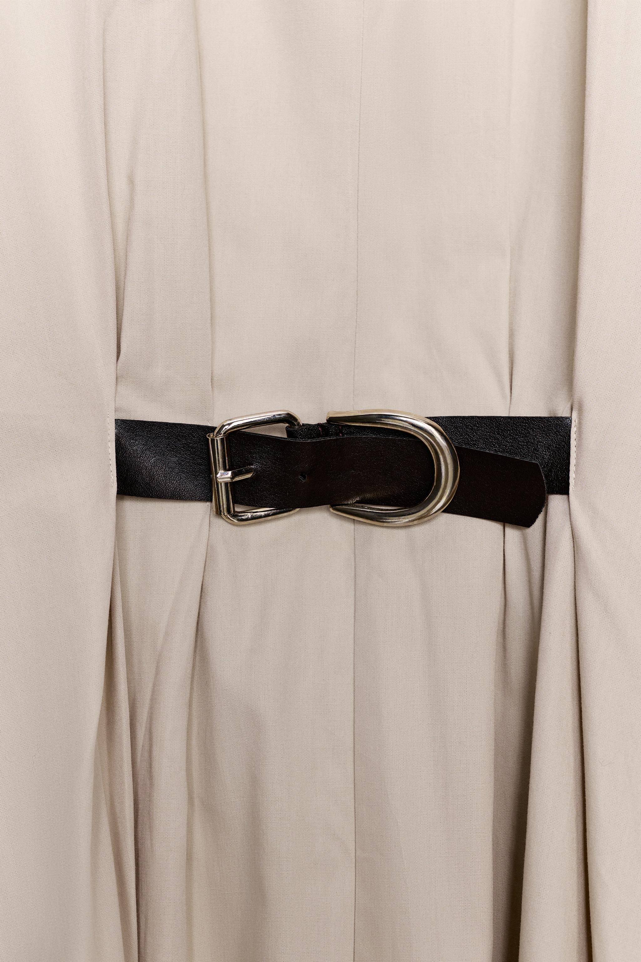 BELTED MIDI DRESS