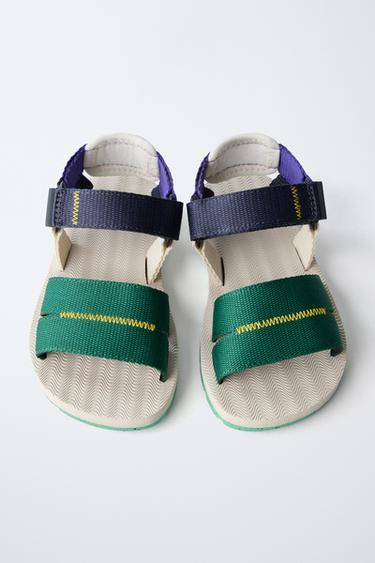 SANDALES TECHNIQUES COULEUR - Vert de Zara - Image 3