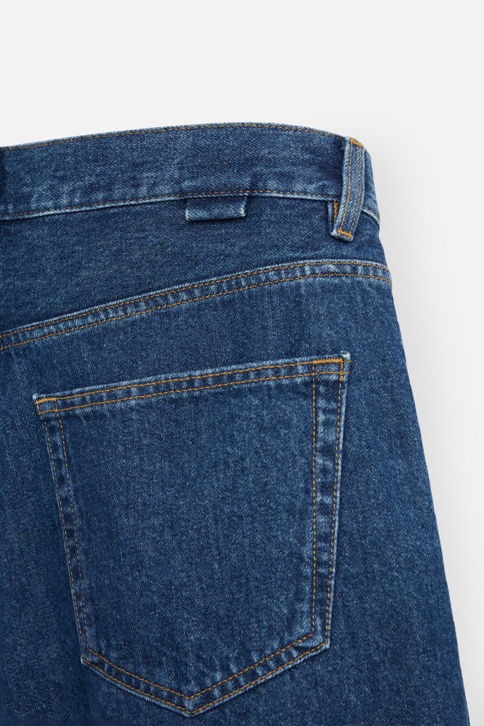 バギーフィットデニムバミューダパンツ - ブルー | ZARA Japan