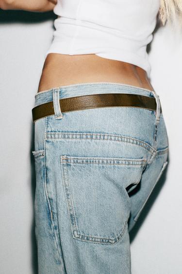 JEANS TRF DROIT TAILLE BASSE - Bleu clair de Zara - Image 4