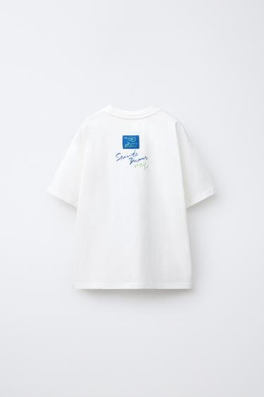 SLOGAN PRINT T-SHIRT - White by Zara - Image 1