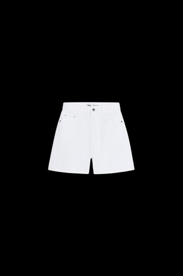 SHORTS Z1975 MOM FIT TIRO ALTO - Blanco de Zara