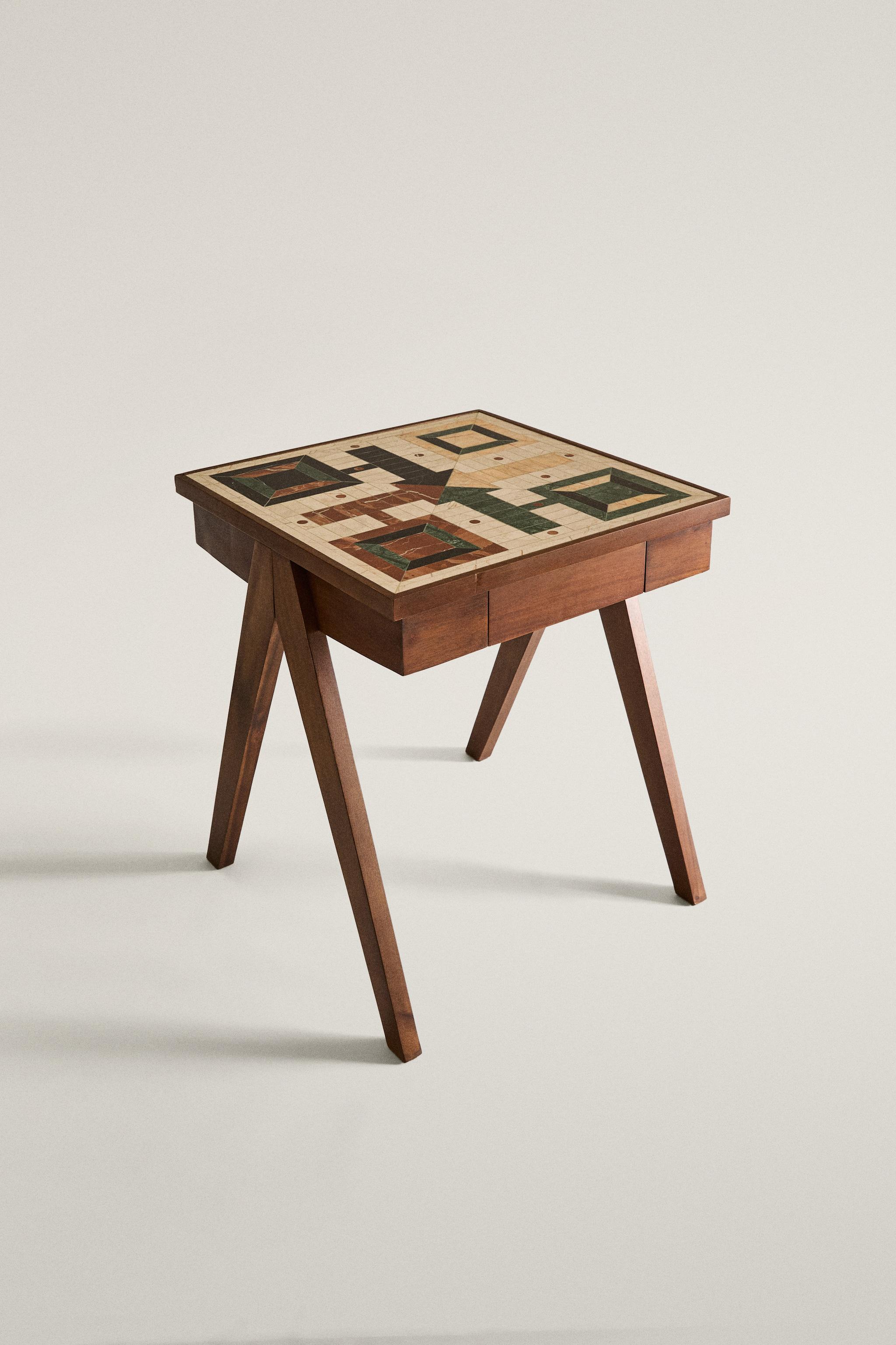 MARBLE PARCHIS SIDE TABLE