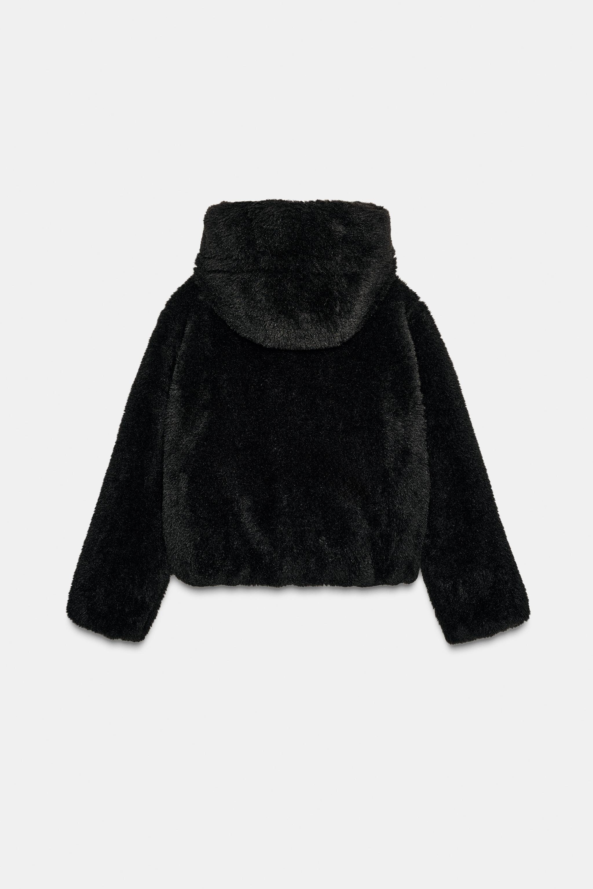 SHEARLING HOODED BOMBER JACKET WITH THERMAL INSULATION