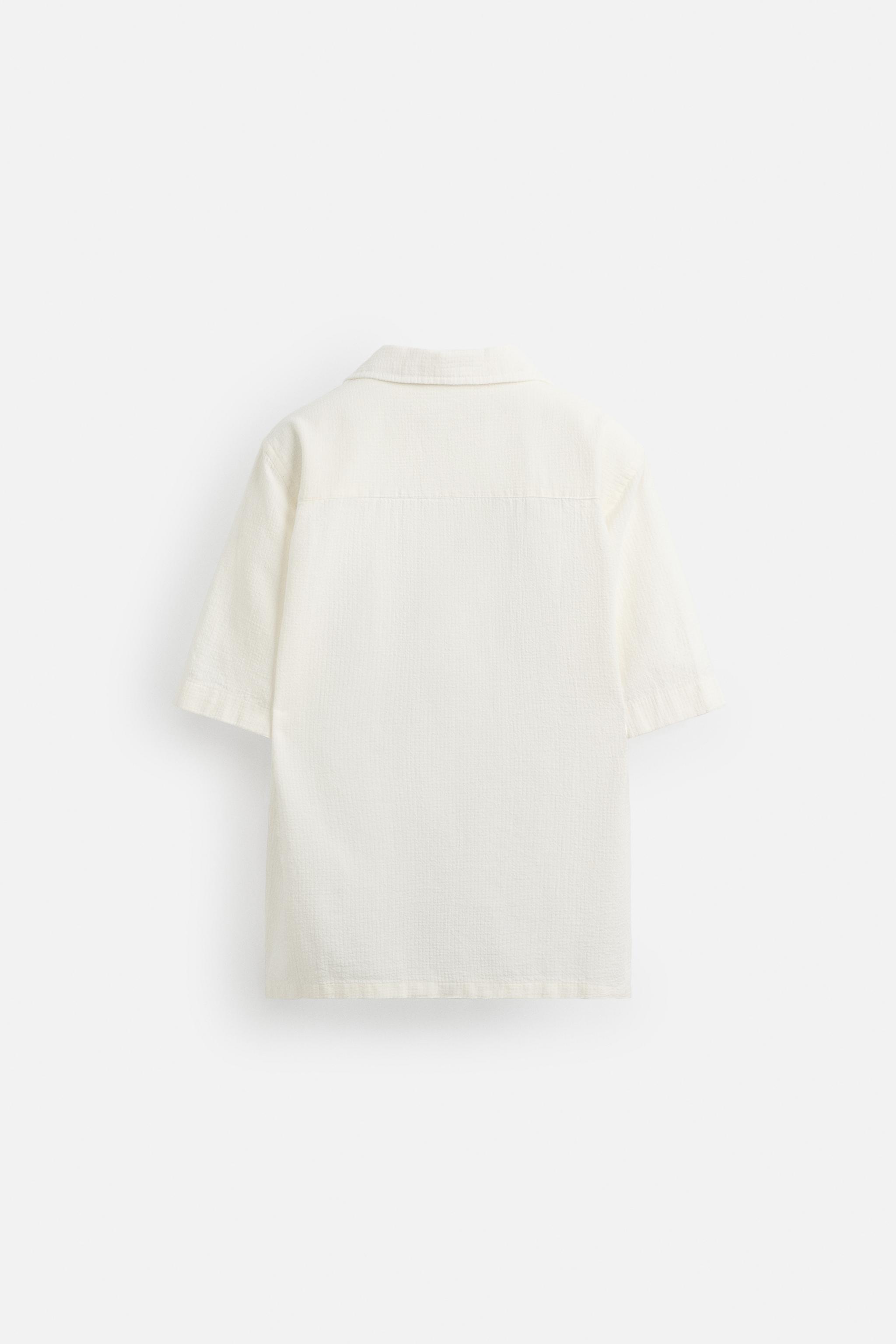 TEXTURED JACQUARD SHIRT - Oyster-white | ZARA United States