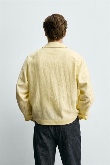RELAXED FIT TECHNICAL OVERSHIRT - Light yellow by Zara - Image 2