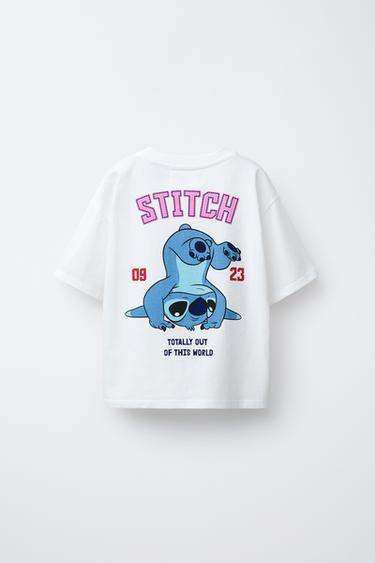 T-SHIRT VARSITY LILO & STITCH © DISNEY - Blanc de Zara - Image 1