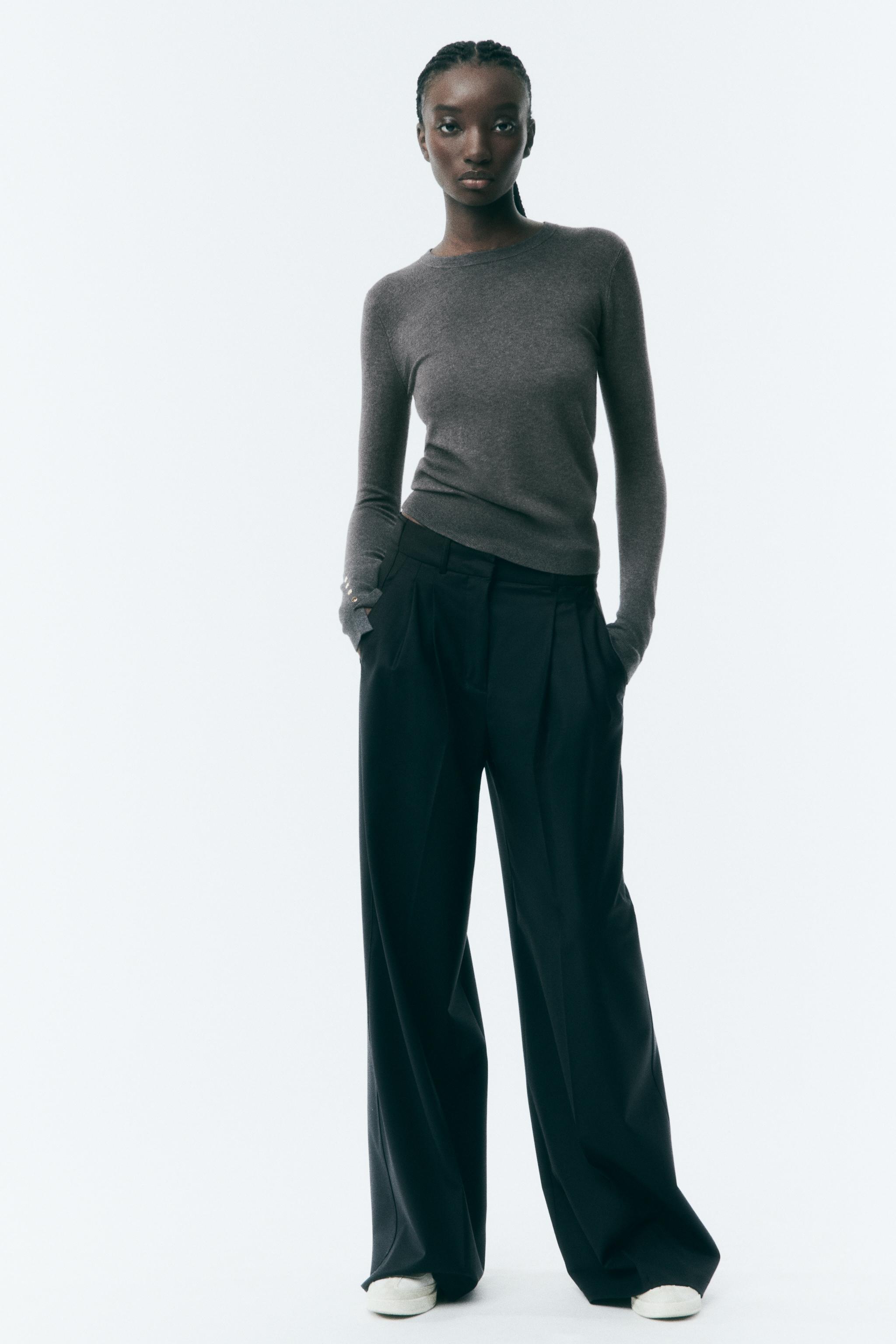 Zara shop knitwear trousers