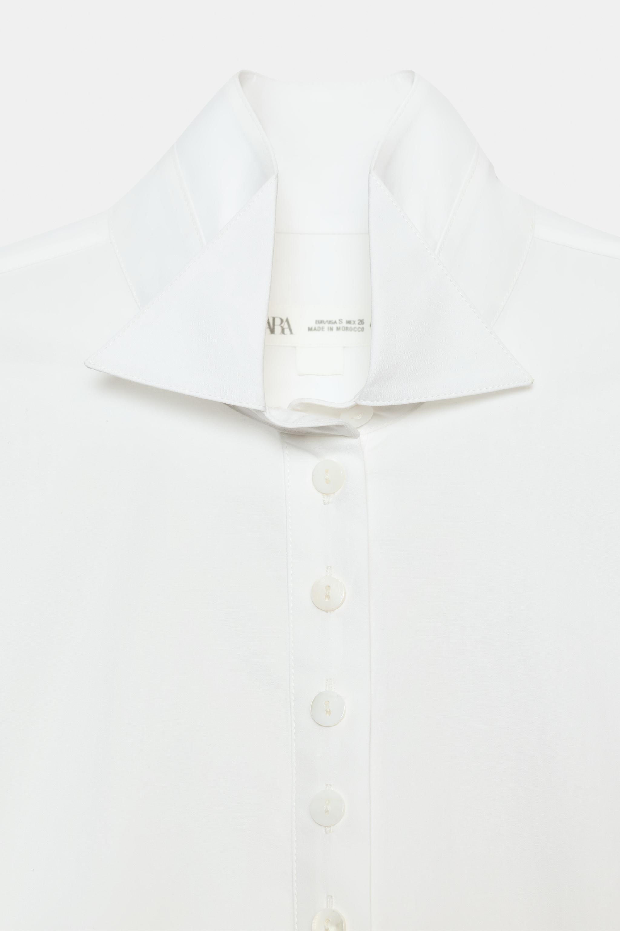 ZW COLLECTION POPLIN SHIRT WITH BUTTONS