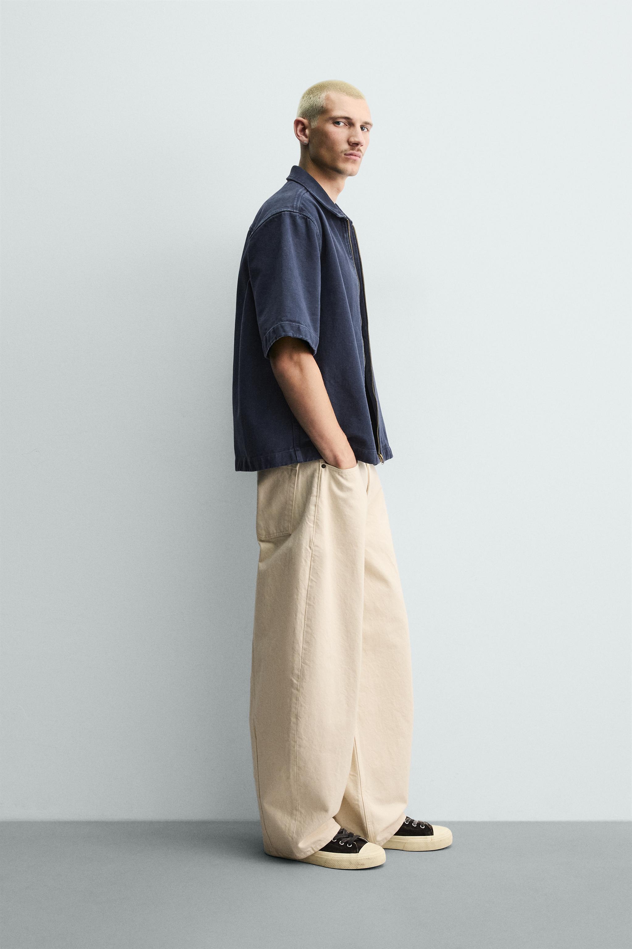 RELAXED FIT ZIP OVERSHIRT